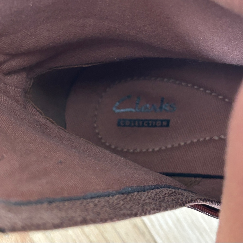 Clarks Riddle Avant Ankle Boots Women's 7.5M Brown Leather - Picture 8 of 10